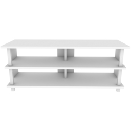 Decorotika Pueblo 4 Open Shelf White Wide TV Unit - Size: 47 x 120 x 45cm - Wilko - thumbnail 4