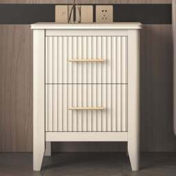 Fregona 2 Drawer White Bedside Table - Wilko