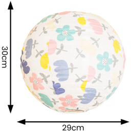 ValueLights Annie Natural Floral Globe Ball Ceiling Lamp Shade - Cream - Wilko - thumbnail 5
