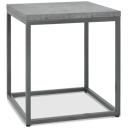 Bentley Designs Renzo Zinc and Dark Grey Side Table - Size: 50 x 45 x 45cm - Wilko - thumbnail 3