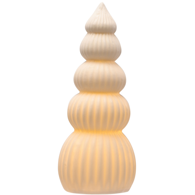 The Seasonal Gift Co. LED Ceramic Light Up Christmas Tree 15cm - Size: 15 x 6 x 6cm - White - Wilko - image 1