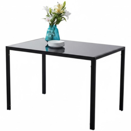 Kosy Koala 4 Seater Glass Dining Set Black and Grey - Wilko - thumbnail 3