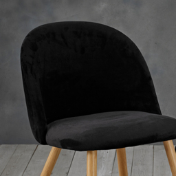 Venice Set of 2 Black Dining Chair - LPD Home - Wilko - thumbnail 3