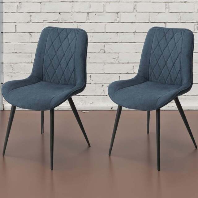 Core Products Aspen Set of 2 Blue Dining Chair - Wilko - image 1