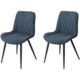 Core Products Aspen Set of 2 Blue Dining Chair - Wilko - thumbnail 3