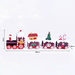 St Helens Wooden Christmas Pudding Train Set Display 20cm - Size: 55 x 28 x 200cm - Red - Wilko - thumbnail 7