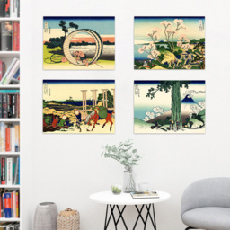 Artery8 Hokusai Views Mount Fuji Goten Yama Hill Mishima Pass Wall Art Print 30 x 41cm 5 Pack - Size: 40.5 x 30.5 x 0.3cm - Multi - Wilko - thumbnail 5