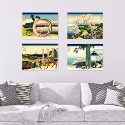 Artery8 Hokusai Views Mount Fuji Goten Yama Hill Mishima Pass Wall Art Print 30 x 41cm 5 Pack - Size: 40.5 x 30.5 x 0.3cm - Multi - Wilko - thumbnail 3