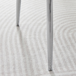 Furniturebox Cesano Set of 2 Grey and Chrome Velvet Dining Chair - Wilko - thumbnail 5