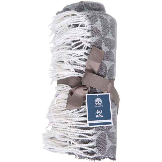 Atzi Geometric Throw - Charcoal - Wilko - image 1