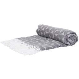 Atzi Geometric Throw - Charcoal - Wilko - thumbnail 3