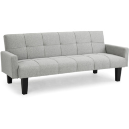 Home Detail Levine Double Sleeper Light Grey Fabric Sofa Bed - Size: 3 Seater - Wilko - thumbnail 3