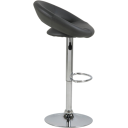 Florence Plump Black Swivel Bar Stool with Open Back - Furniture To Go - Wilko - thumbnail 5