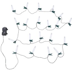 Christmas Tree LED Candle Clips String Light White - Sleigh Bells Ring - Wilko - thumbnail 2