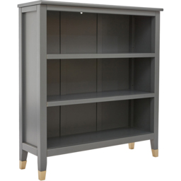 Palazzi 3 Shelves Grey Bookcase - Size: 3 Shelf - Wilko - thumbnail 3