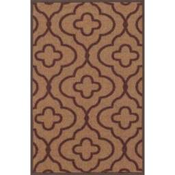Desire Rugs Havana Beige Quatrefoil Anti Slip Door Mat 150 x 80cm - Size: 80 x 150cm - Gold - Wilko