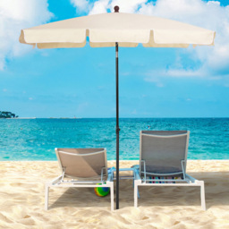 Outsunny Beige Tilting Parasol 2 x 1.25m - Size: 2m - Cream - Wilko - thumbnail 3