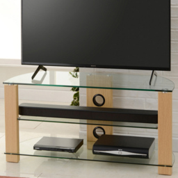 TTAP Vision 2 Shelf Oak TV Stand 1050mm - Size: 50.3 x 105 x 40cm - Brown - Wilko