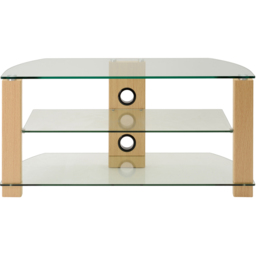 TTAP Vision 2 Shelf Oak TV Stand 1050mm - Size: 50.3 x 105 x 40cm - Brown - Wilko - thumbnail 4