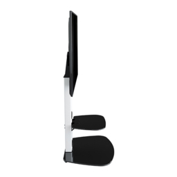 AVF Lucerne Satin White and Black Glass Curved Pedestal TV Unit - Size: 44.7 x 70 x 117.7cm - Multi - Wilko - thumbnail 7