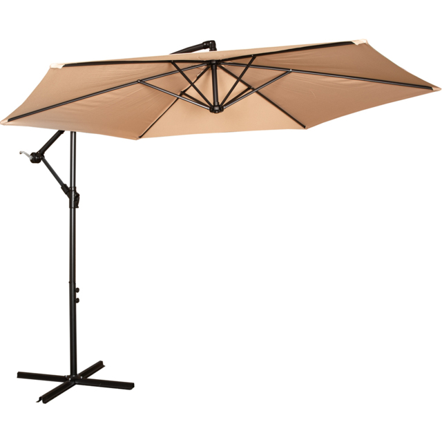 Samuel Alexander Beige Cantilever Banana Parasol with Crank Handle 3m - Cream - Wilko - image 1