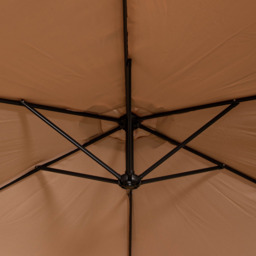 Samuel Alexander Beige Cantilever Banana Parasol with Crank Handle 3m - Cream - Wilko - thumbnail 5