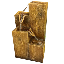 Tranquillity Coastal Bay Golden Water Feature - Size: 48 x 28 x 27cm - Grey - Wilko - thumbnail 1