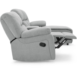 Home Detail Jacob 3 Seater Light Grey Right Hand Chaise Manual Recliner Sofa - Wilko - thumbnail 7