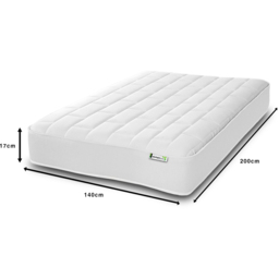 Starlight Beds Deep European Double White Big Brick Memory Foam and Spring Mattress - Wilko - thumbnail 6