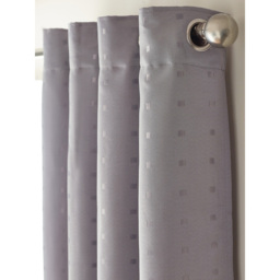 Alan Symonds Madison Silver Ring Top Curtain 168 x 229cm - Size: W 168 x D 229cm - Wilko - thumbnail 6