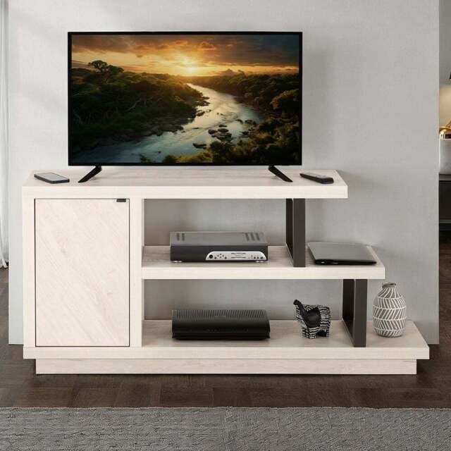 Seconique Turin Single Door Light Oak TV Stand - Size: 71.5 x 151 x 39.5cm - Wilko - image 1
