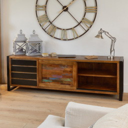 Baumhaus Urban Chic 2 Door 4 Drawer Sideboard - Multi - Wilko - thumbnail 4