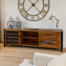 Baumhaus Urban Chic 2 Door 4 Drawer Sideboard - Multi - Wilko - thumbnail 3