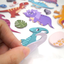 Walplus Dino Buddies for Life Double Sided Reusable Foam Window Sticker 51 Piece - Size: 0.3 x 30 x 55cm - Multi - Wilko - thumbnail 7