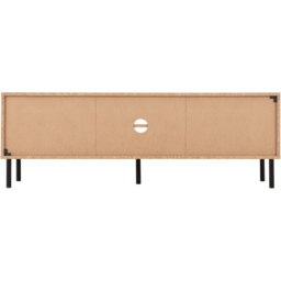 Seconique Leon 2 Door 2 Shelf Medium Oak Effect TV Unit - Brown - Wilko - thumbnail 6