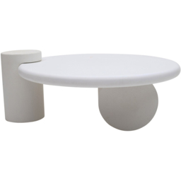 IH Design Udaipur White Abstract Coffee Table - Size: 40 x 105 x 90cm - Wilko - thumbnail 3