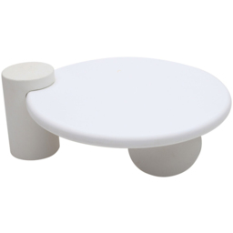 IH Design Udaipur White Abstract Coffee Table - Size: 40 x 105 x 90cm - Wilko - thumbnail 5