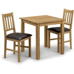 Julian Bowen Coxmoor 4 Seater Square Dining Table Oak - Brown - Wilko - thumbnail 4