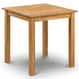 Julian Bowen Coxmoor 4 Seater Square Dining Table Oak - Brown - Wilko - thumbnail 3