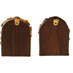 Marco Paul Wall Mounted Fairy Doors Garden Ornament 2 Pack - Size: 30 x 20 x 10cm - Brown - Wilko - thumbnail 4