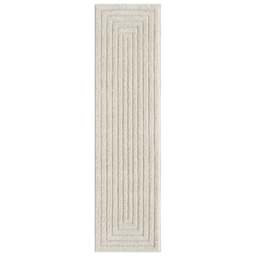 Desire Rugs Isabella Cream Embossed Geometric Rectangle Rug 60 x 220cm - Wilko - thumbnail 1
