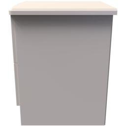 Crowndale Knightsbridge 2 Drawer Kashmir Gloss Compact Bedside Cabinet Ready Assembled - Kashmir Gloss & Kashmir - Wilko - thumbnail 5