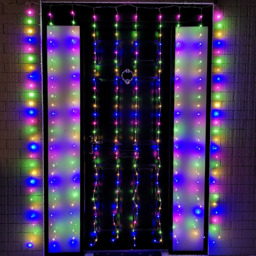 Samuel Alexander 300 Multicolour LED Party Curtain Christmas Lights - Size: 21 x 162 x 5cm - Red - Wilko - thumbnail 5