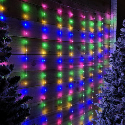 Samuel Alexander 300 Multicolour LED Party Curtain Christmas Lights - Size: 21 x 162 x 5cm - Red - Wilko - thumbnail 7