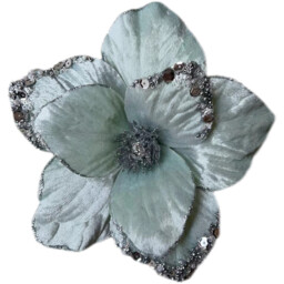 Icy Green Glitter Flower Clip - Green - Wilko - thumbnail 1