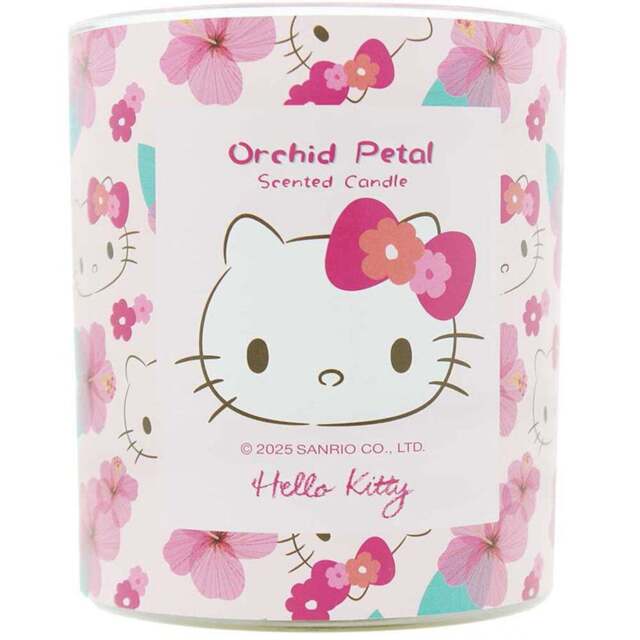 Hello Kitty Original Collection Orchid Petal Candle 206g - Size: 9.5 x 6.7 x 7.9cm - Multi - Wilko - image 1