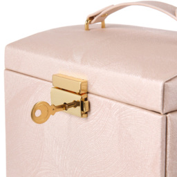 H&O Direct 2 Drawer Pink Faux Leather Jewellery Box - Size: 12 x 17.5 x 13.5cm - Wilko - thumbnail 6