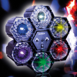FX Lab 6 Way LED Crystal Light Effect - Size: 30.6 x 10.6 x 30.6cm - BLACK - FXLAB - Wilko - thumbnail 6