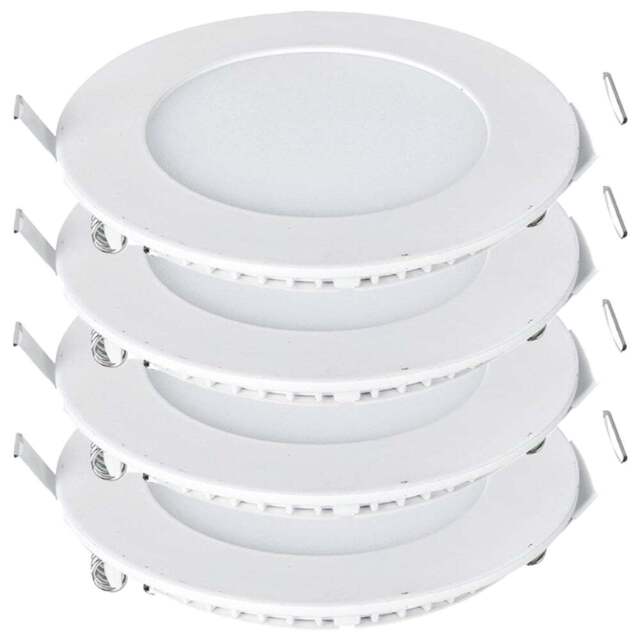 ENER-J 12W 4000K LED Panel Round Recessed Ceiling Downlight 4 Pack - Size: 30 x 20 x 10cm - Wilko - image 1