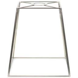 ValueLights Susie Chrome Glass Easy Fit Shade - Size: 19 x 18 x 18cm - White - Wilko